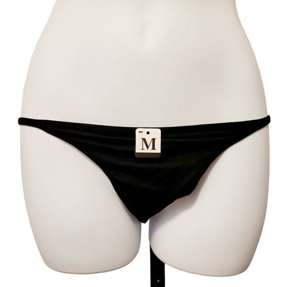 2/$20 Brand new Sexy silver chain black T-back panties - Picture 2 of 4